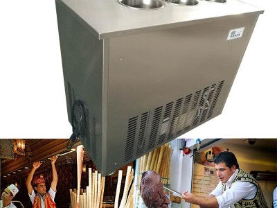 Jin Li Sheng Turkish Ice Cream Machine With 3 Barrels
