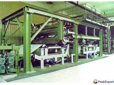 line for producing nonwoven fabric