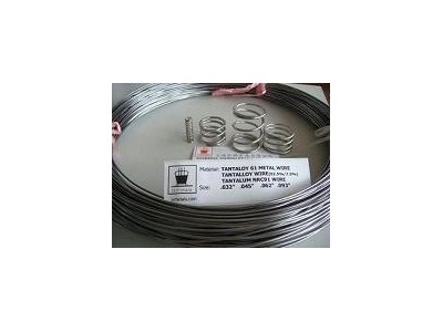 Tantaloy metal wire NRC 91 (Tantalloy, 92.5%/7.5% Ta/W, Ta-7.5W)