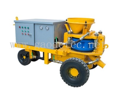large output wet mix shotcrete machine for spraying concrete in Mine project