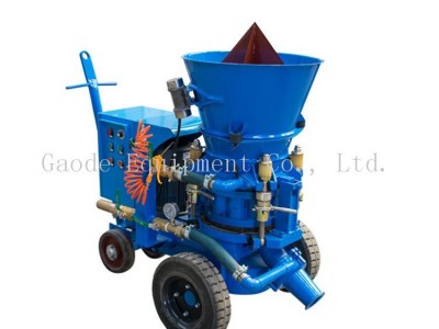 Variable output dry spraying refractory shotcrete gunning castable gunite
