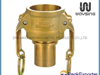 DIN2828 TYPE C (Smooth hose tail with collar)-BRASS
