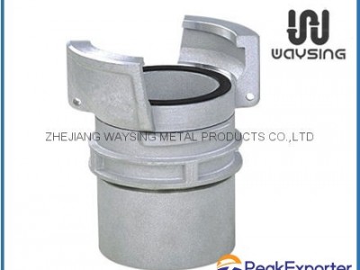 HALF COUPLING WITH LOCKING RING AND FEMALE BSP THREAD-ALUMINUM