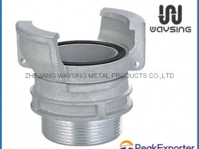 GUILLEMIN COUPLING WITH LOCK RING AND MALE BSP PARALLEL THREAD -ALUMINUM