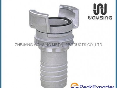 GUILLEMIN COUPLING WITHLOCK RING AND MULTI-SERRATED HOSE TAIL-ALUMINUM