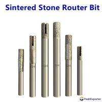 CNC Stone milling bottom bit Slotted diamond engraving tool for granite marble