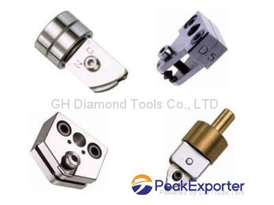 Glass scribing wheel holders
