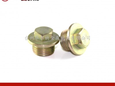Hexagon Zinc-plated steel oil drain plug