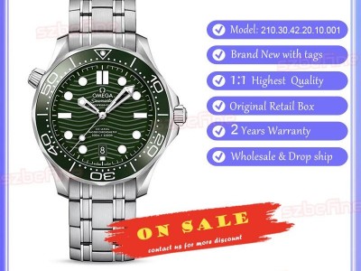 Omega Seamaster Diver 300M Green Dial Men's Watch 210.30.42.20.10.001