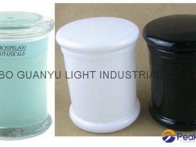 glass metro jar,candle jar with lid,12oz glass jar