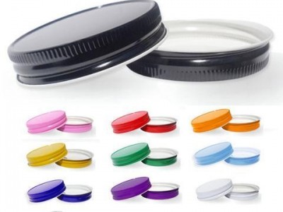 black color mason jar lid