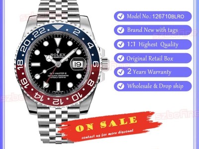 Rolex GMT-Master II 126710BLRO Pepsi Oyster Ceramic Bezel Stainless Steel Watch
