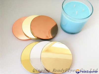 Dia 106mm lids made by stainless iron for 14oz/15oz jar candle
