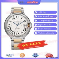 Cartier Ballon Bleu 3001 Steel & Yellow Gold Automatic 42mm Stainless Watch