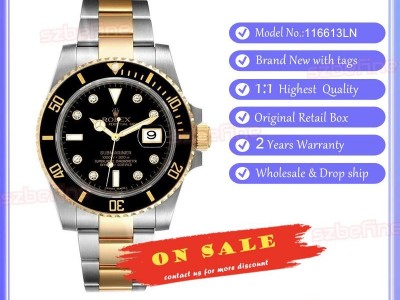 Rolex Submariner Date 40mm Black Dial Two Tone Auto Steel/Yellow Gold 116613LN