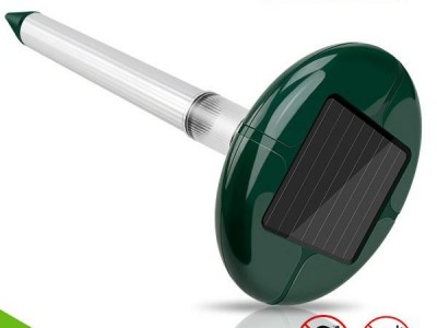 Aosion Solar Powered Mole Repeller Repel Mole, Voles, Gopher, Mice and Rats