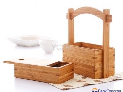 YCZM Fine Three-Layer Bamboo Boxes