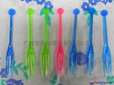 plastic fruit fork