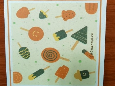 cellulose sponge cloth with printings
