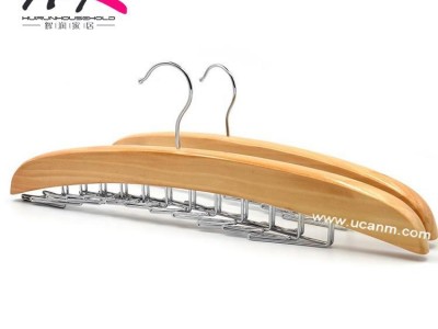 Solid wood creative suit no. 24 claws tie rack anti-slip expansion belt hang