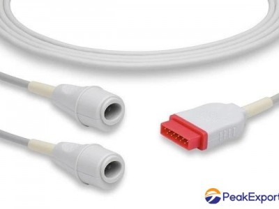 Reusable GE Marquette Edwards compatible IBP adapter cable