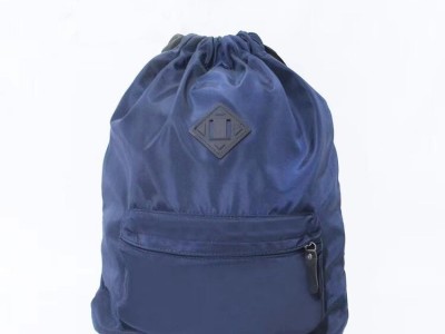 Latest 230D nylon drawstring backpack blue colour