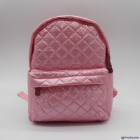 Nylon quilted lovely kids small pink school bag for kindergarten girls