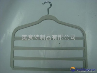 Flocked pants hanger