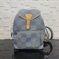 Wholesale               Montsouris Backpack Damier Denim Travel Backpack