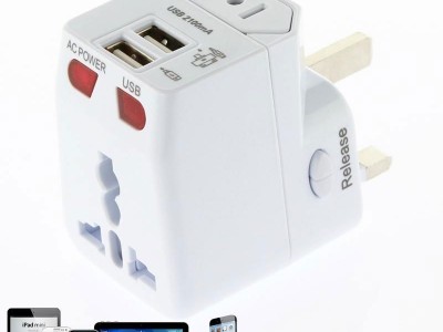 wonplug 2.1A World Travel Adapter with dual USB
