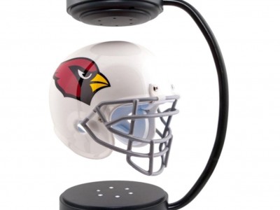360 rotating magnetic levitation floating NFL hover helmet display stand