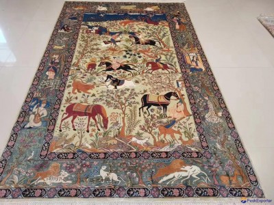 5X8ft handmade silk art hanging rugs for wall