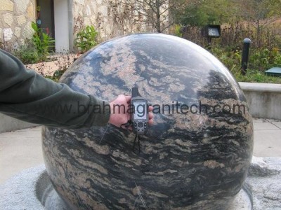 NATURAL MARBLE BALL SPHERE GLOBE WATER FOUNTAIN