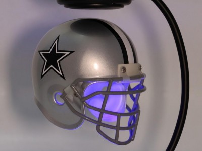 magnetic levitation floating NFL football helmet display racks