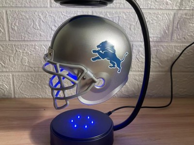 new NFL magnetic levitation suspension helmet display stand with led light