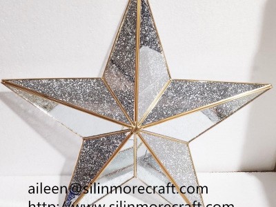China manufacturer hanging star glass plant terrarium