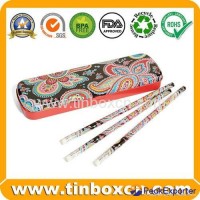 Metal tin pencil box pencil tin case stationery