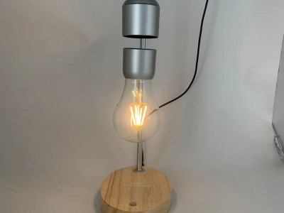 spinning magnetic levitation desk floating night light bulb lamp for home decor