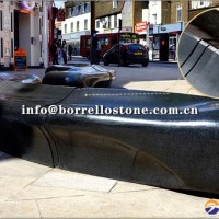 landscaping garden stone bench