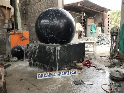 Granite Ball Fountain, Kugel Ball, Sphere Fountain