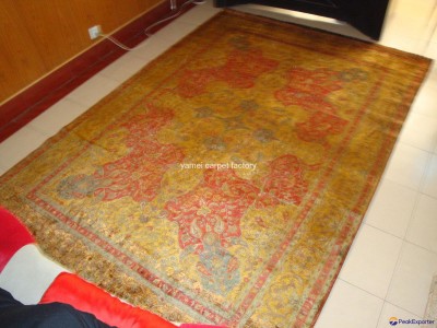 Persian pattern for living room, silk Persian carpet 6x9 ft