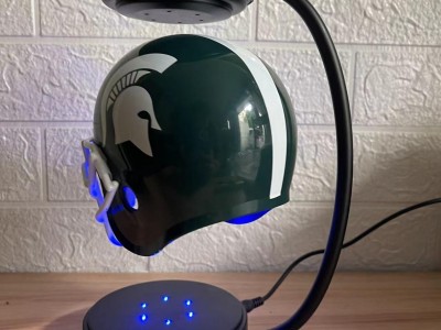 new magnetic levitation floating NFL hovering football helmet display