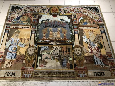 handmade silk tapestry Israel crying wall famous painting