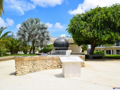 World Largest Black Granite Floating Kugel Ball