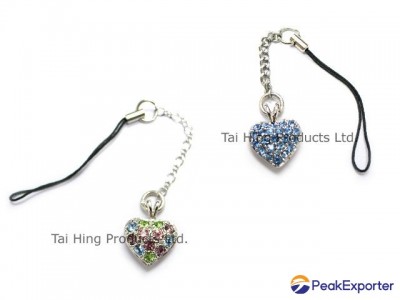 Cell phone charm - Heart Shape