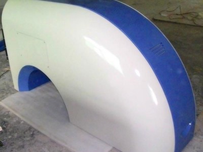 Fiberglass machine cover