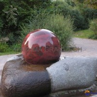 garden globe fountain,spinning globe