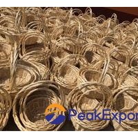white wicker storage baskets with handle