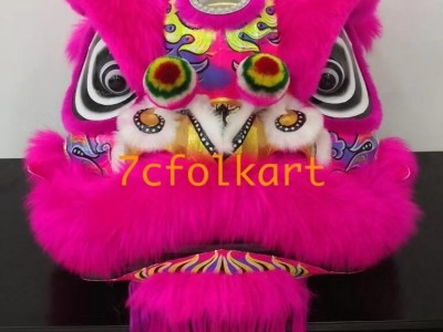 Pink/goden yellow/red futsan style lion heads in different color