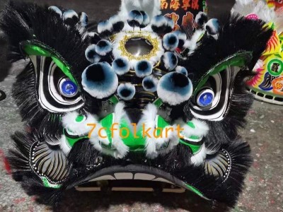 Liu Bei, Guan Gong, Zhang Fei traditional bristle lion heads